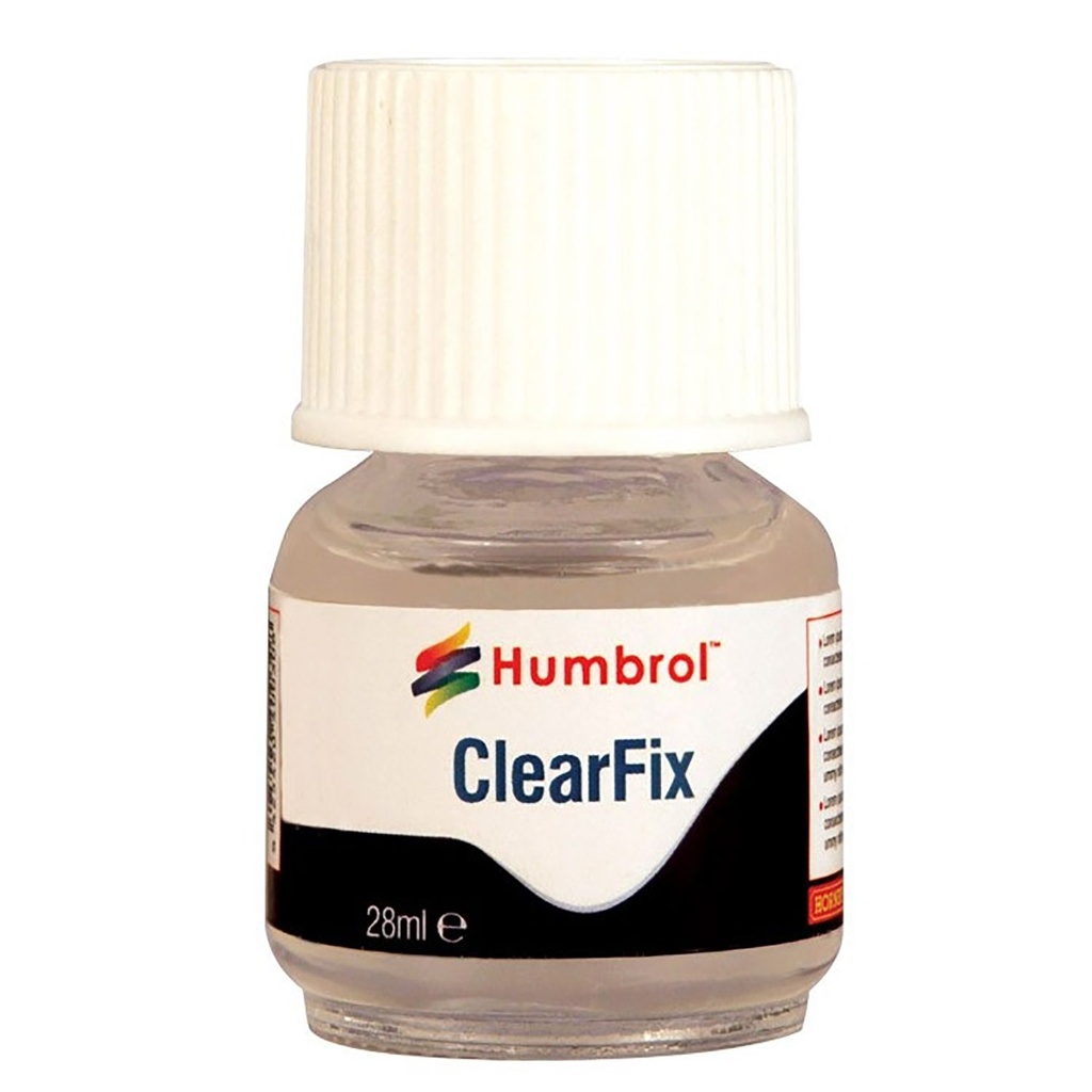 Humbrol Clearfix - Colle spéciale pour les parties transparentes des maquettes - 28ml