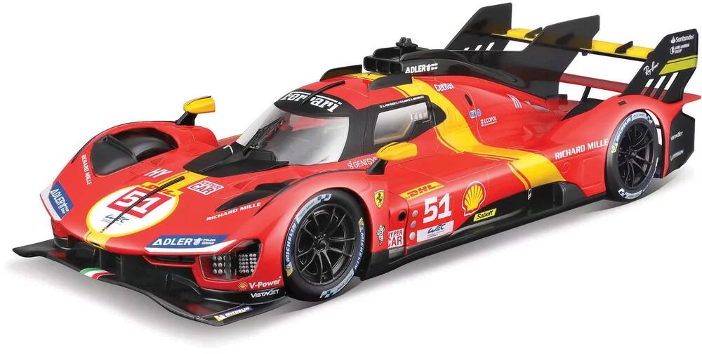 Burago - Ferrari Racing 499P - 24h du Mans Champion 2023 - 1/24