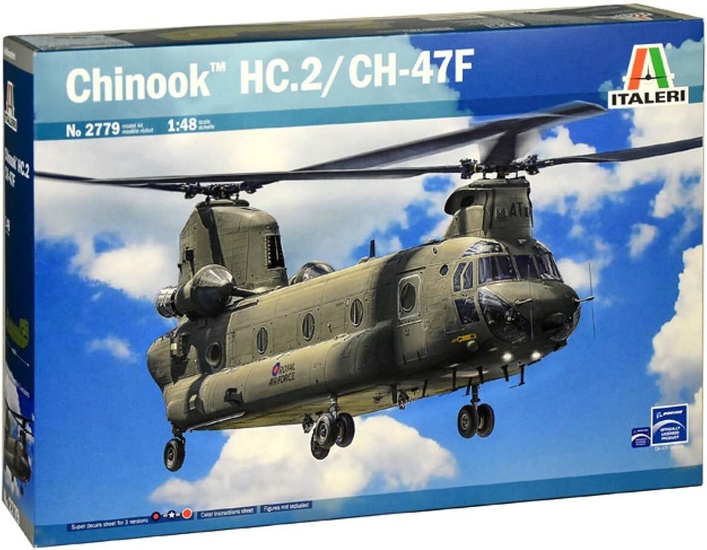 Italeri 2779 - Hélicoptère Chinook TM HC.2/CH-47F - 1/48