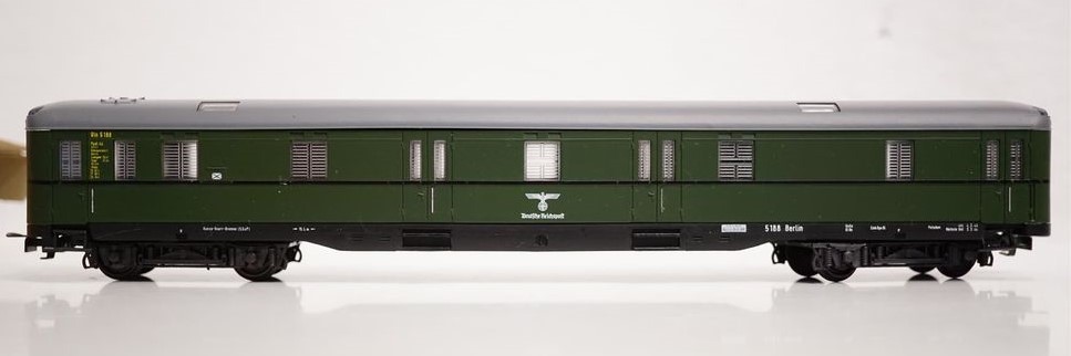 Liliput 838 02 - Voiture Fourgon Postal "Deutsche Reichspost" (Berlin) - 5188 - DR - HO 