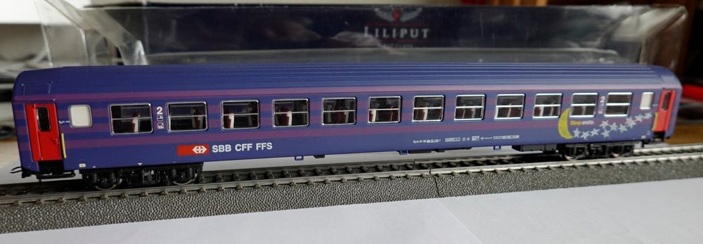 Liliput L388204 - Voiture couchettes - 2ème classe - SBB-CFF-FFS - HO 