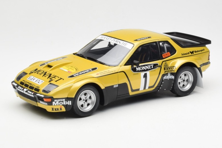 OttOmobile - Porsche 924 Carrera GT Gr.4  - Rally Hessen 1981 - #1 - Jaune et Noire - 1/18