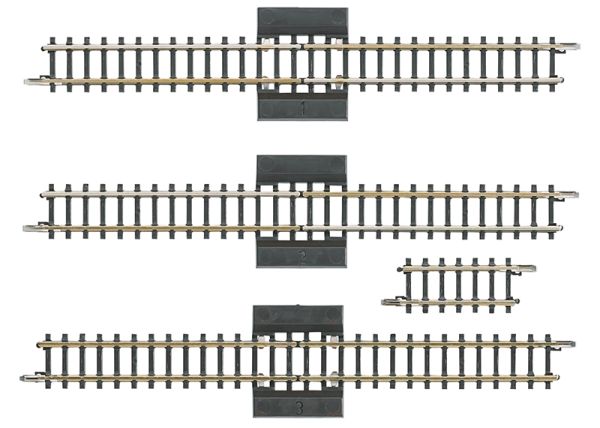 Mini-Club 8993 - Set de rails de contournement - (3 voies de séparation 110 mm - 1 voie droite 25 mm) - Z  