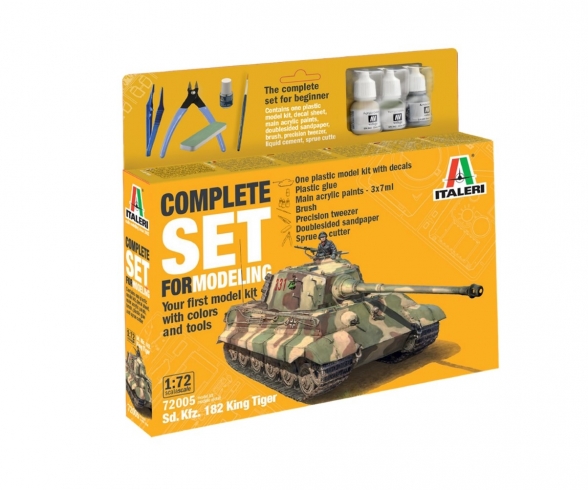 Italeri 72005 - Starter Kit King Tiger - 1/72 