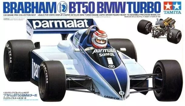 Tamiya 20017 - Brabham BT50 BMW Turbo - N. Piquet/R. Patrese - 1982 - 1/20   