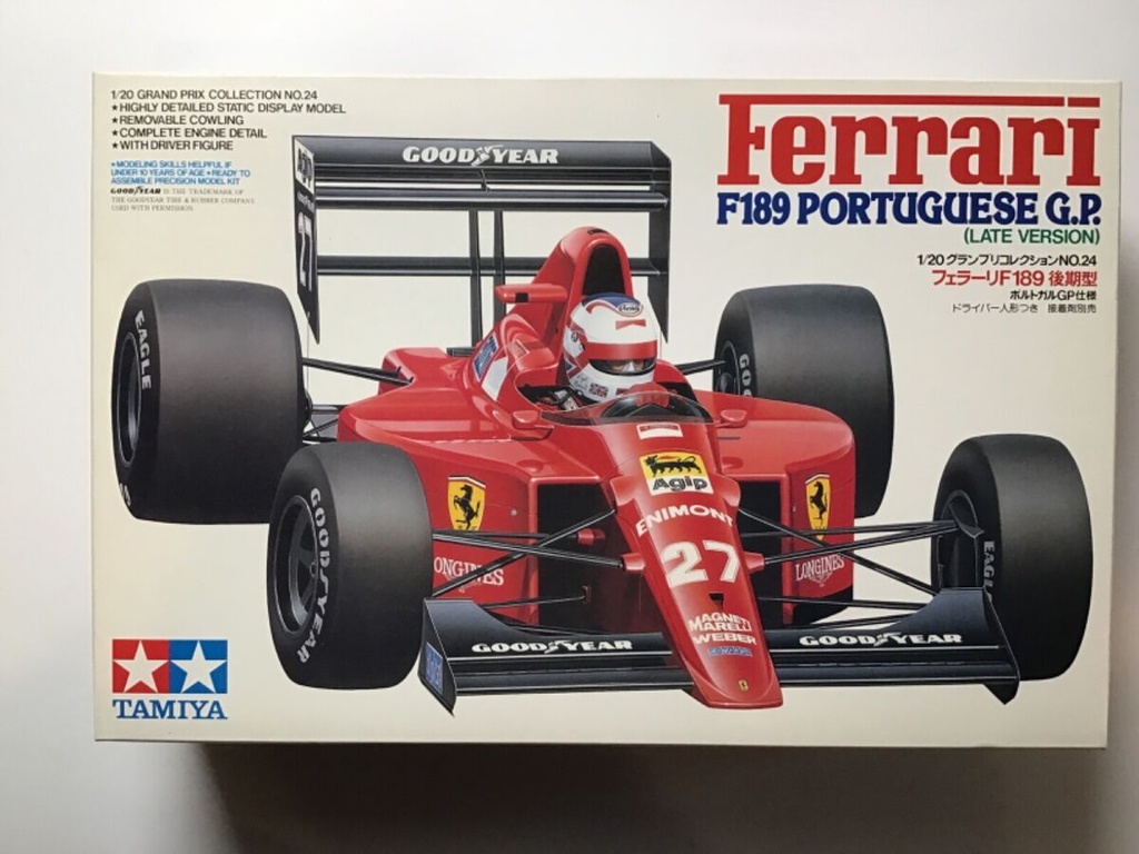 Tamiya 20024 - Ferrari F189 - Portuguese GP (Late version) - N. Mansell/G. Berger - 1/20 