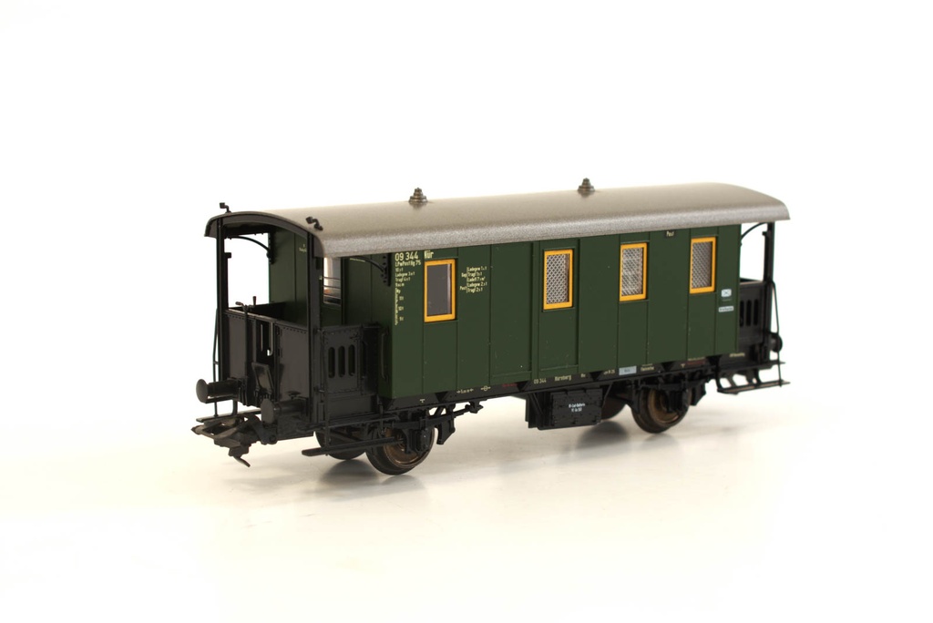 Märklin 4303 - Voiture postal et bagages du chemin de fer secondaire bavarois - DB - HO