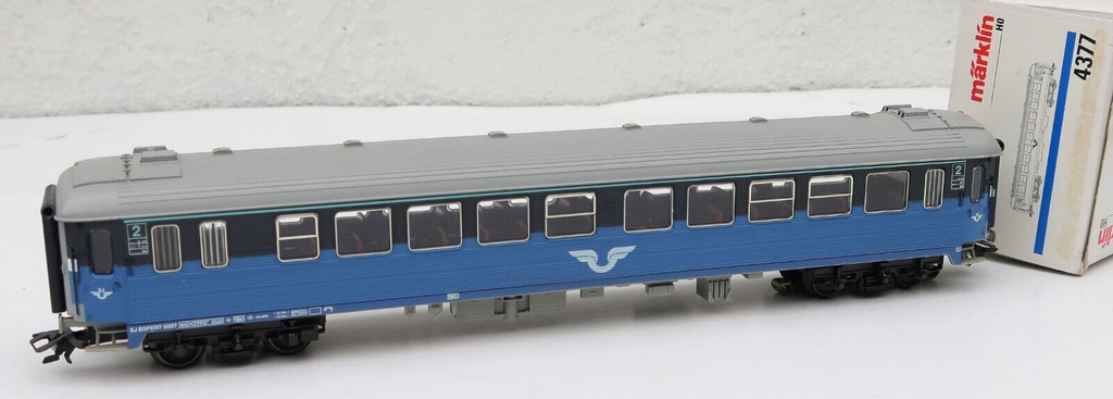 Märklin 4377 - Voiture passagers de train rapide - 2ème classe - SJ - HO