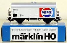 Märklin 4419 - Wagon couvert réfrigérant à 2 essieux  "Pepsi" - DB 