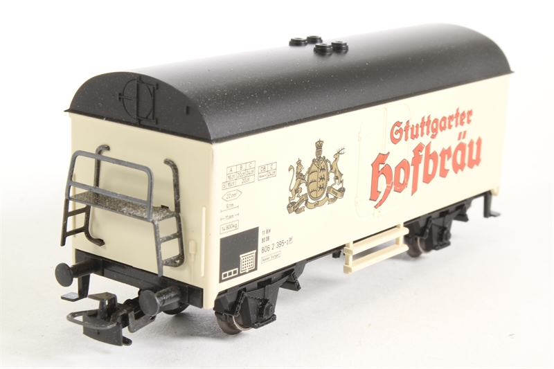 Märklin 4439 - Wagon couvert réfrigérant à 2 essieux - "Hofbräu" - DB - HO