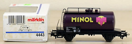 Märklin 4443 - Wagon citerne unifié à 2 essieux - "Minol"- DB - HO