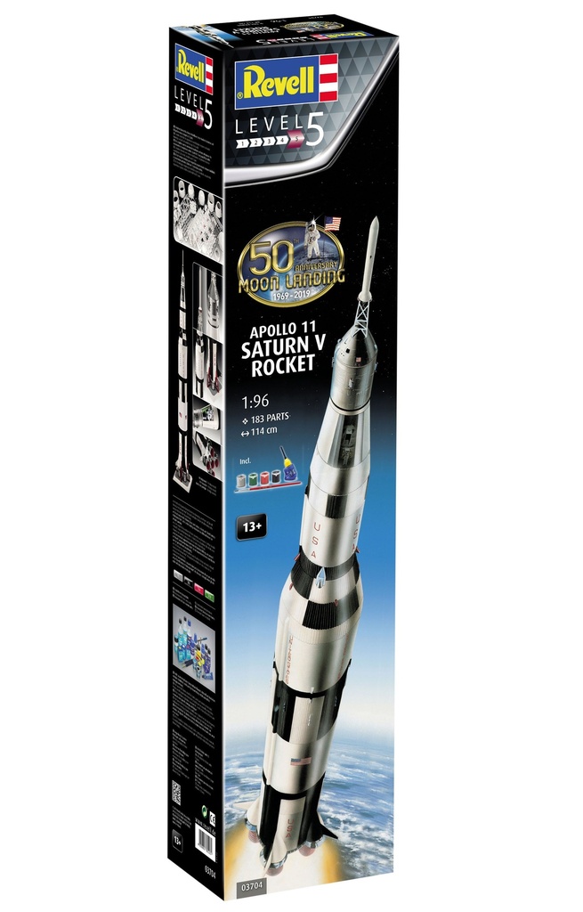 Revell 03704 - Apollo 11 - Saturn V Rocket - Édition des 50 ans de l'alunissage