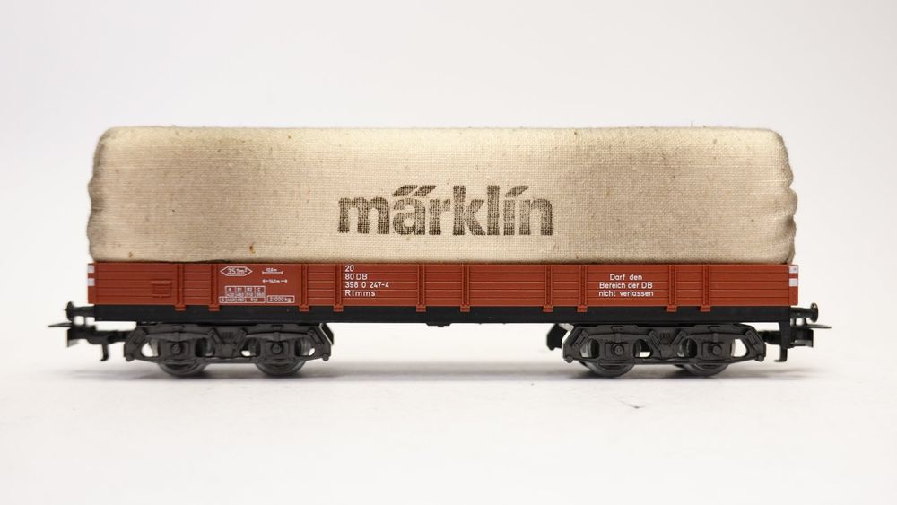 Märklin 4475 - Wagon à bâche Rlmms "Märklin" - HO