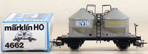 Märklin 4662 - Wagon-containers pour matériaux fins en vrac Kds 54 "EVS"- DB- HO