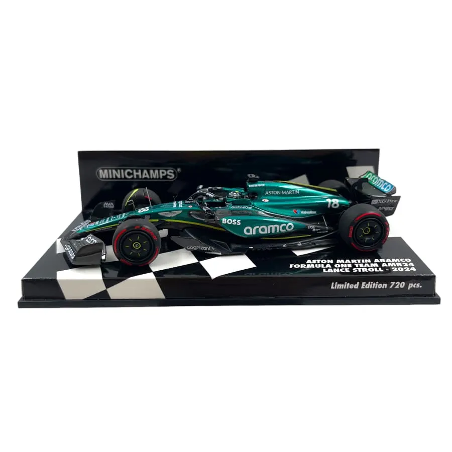 Minichamps - Aston Martin Aramco Formula One Team AMR24 - #18 - L. Stroll - 2024 - 1/43 - Limited Edition 720 pcs