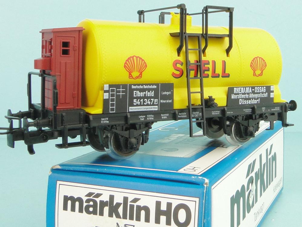 Märklin 4676 - Wagon-citerne avec guérite de frein "SHELL" - DRG - HO