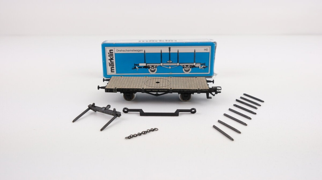 Märklin 4684 - Wagon à plate-forme tournante - DR -  HO