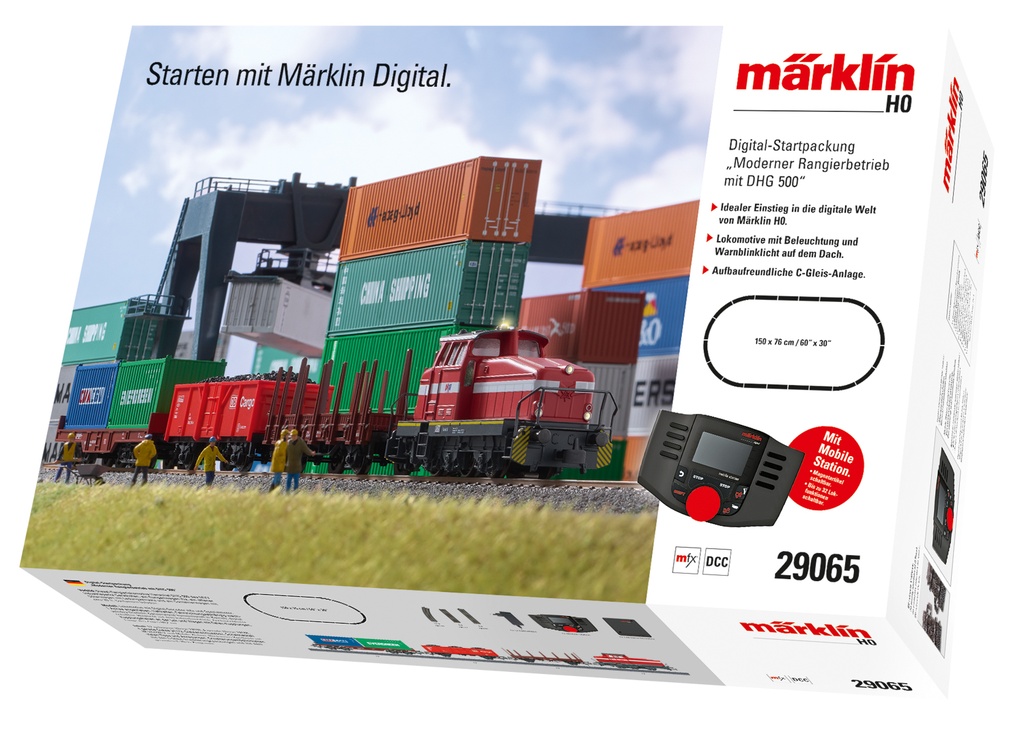 Märklin 29065 Coffret départ digital - "Service de manoeuvre moderne avec DHG 500" - HO