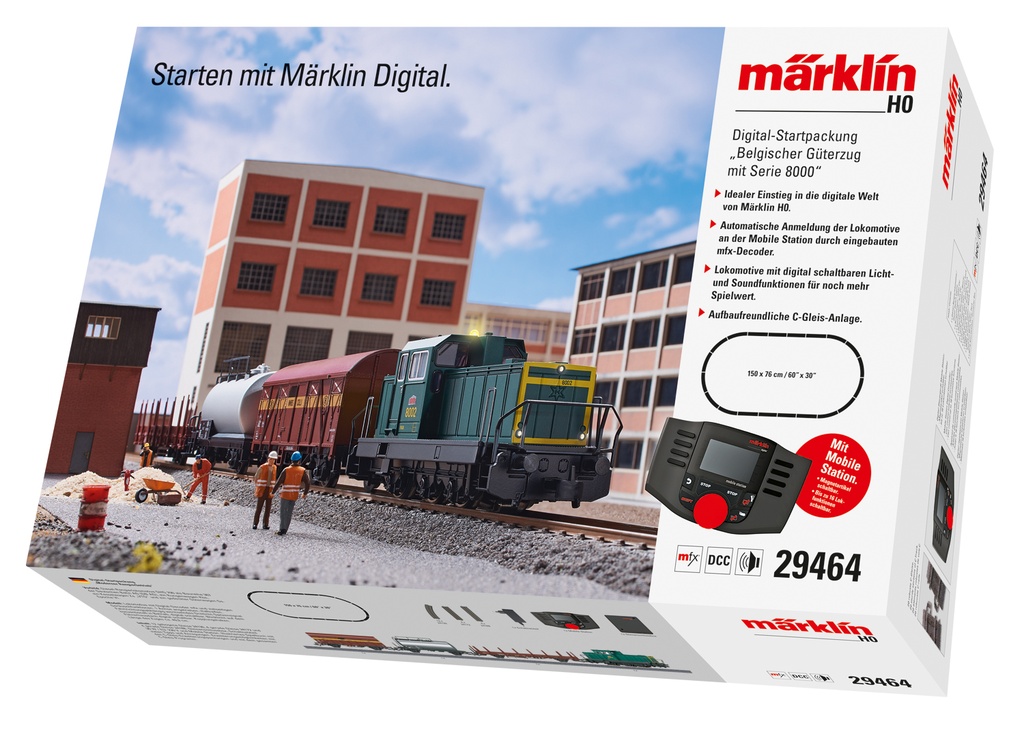 Märklin 29464 Coffret départ digital - "train marchandises belge avec série 8000" - HO