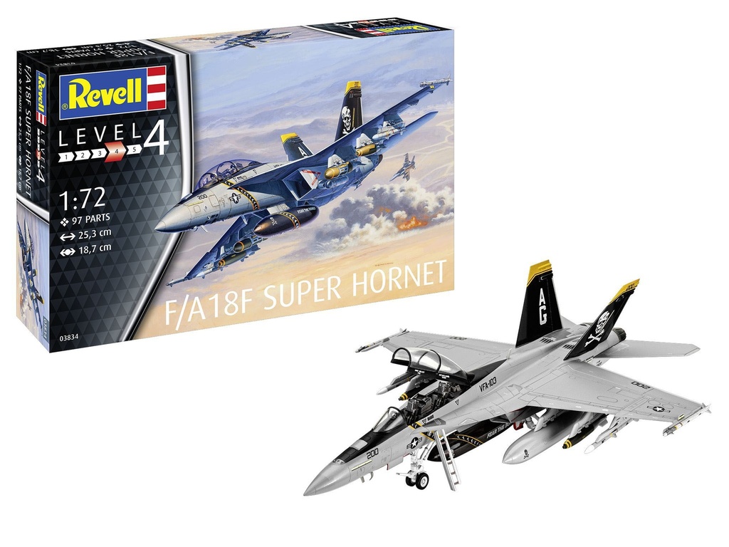 Revell 03834 - F/A18F Super Hornet - 1/72 - 18.7 cm envergure