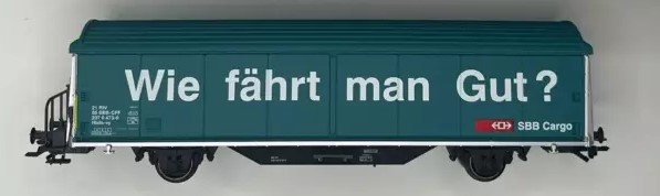 Mini-Club 8657,908 - Wagon de marchandises "Wie fährt man Gut ?" - SBB-CFF - "Z"