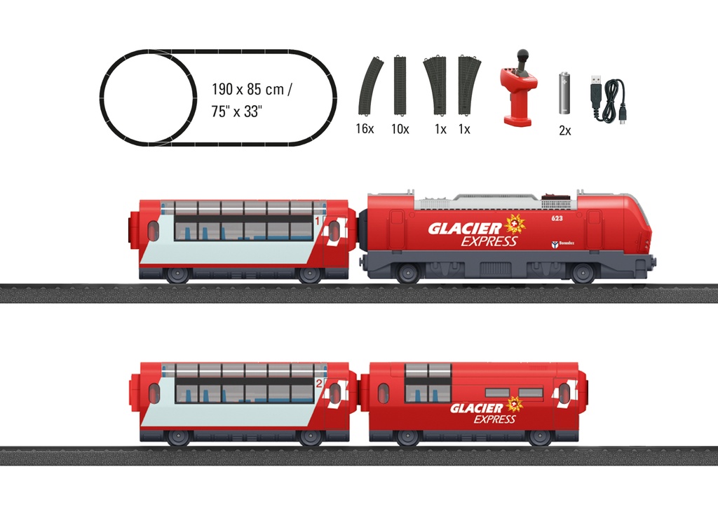 Märklin 29348 - Coffret départ "Glacier Express" - My World