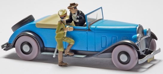 En voiture Tintin - La décapotable du "Lotus Bleu (1946)" - (Occasion vérifiée)