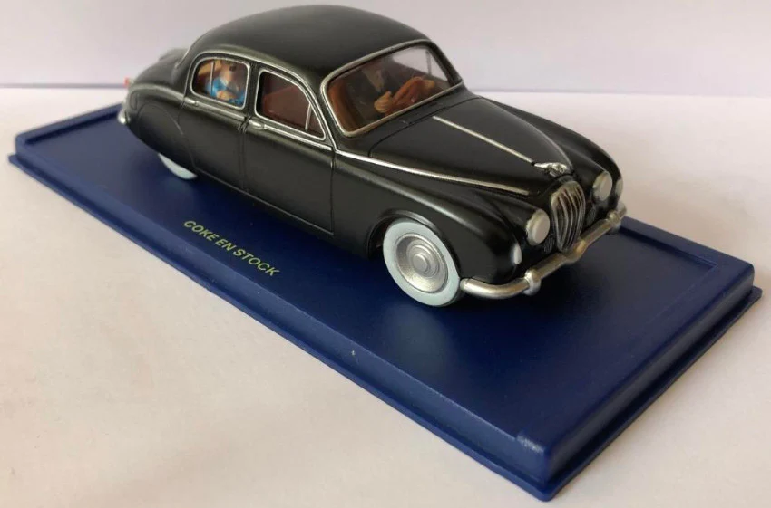 En voiture Tintin - La Jaguar de "Coke en stock (1958)" - (Occasion vérifiée)