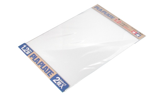 [TAM-10.70125] Tamiya Feuille plastique ABS blanc épaisseur 1.2mm - 364 x 257mm (1 pièce)