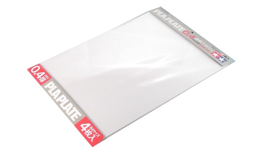 [TAM-10.70127] Tamiya Feuille plastique transparent épaisseur 0.4mm - 364 x 257mm (1 pièce)