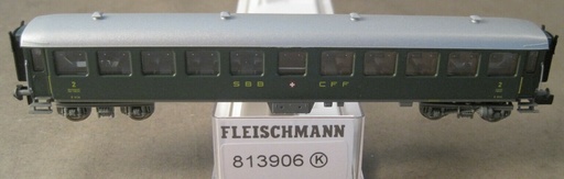 [Fle-813906] Fleischmann 813906 Wagon SBB CFF 2ème classe "N"