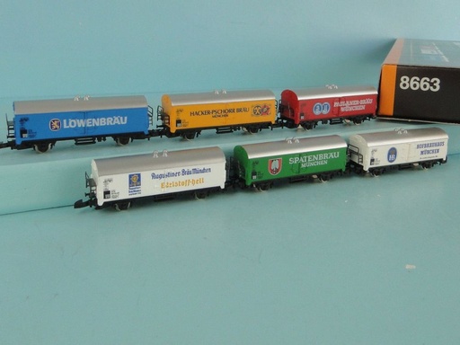 [MAR-8663] Mini-Club 8663 - Composition de wagons containers "Bières allemandes" "Z"