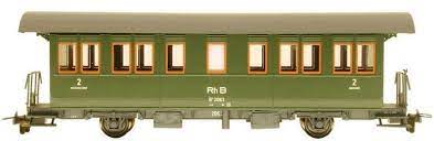 [BEM-3230 123] Bemo 3230 123 - Wagon voyageurs (2 essieux) RhB B 2063 - HOm