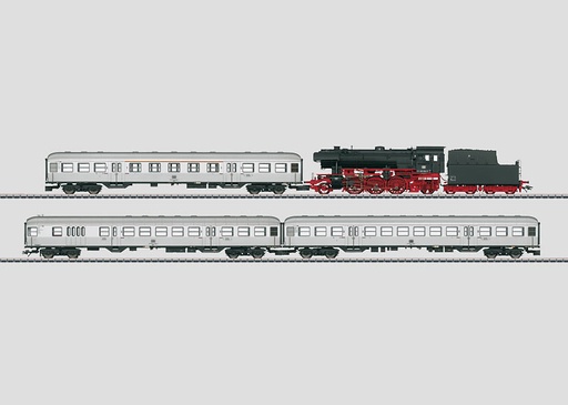 [MAR-26543] Märklin 26543 - Rame réversible pour trafic proximité, locomotive vapeur (4 pièces)- HO