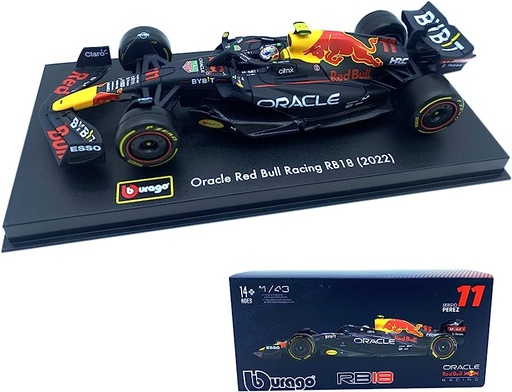 [BUR-1838062-11] Burago Red Bull Racing RB18 F1 Pérez 2022 - 1/43