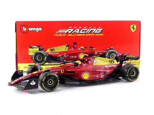 [BUR-1836831-SE] Burago - Ferrari F1-75 - Carlos Sainz - 2022 - Spéciale édition Italian GP - 1/43