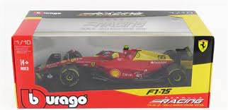 [BUR-1836832-55] Burago - Ferrari F1-75 - Carlos Sainz - 2022 - Spéciale édition Italian GP (sans pilote) - 1/43