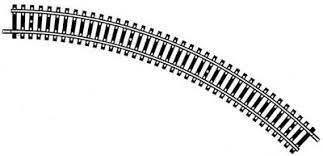 [FLE-6024] Fleischmann 6024 - Rail courbe (8 pièces pour un cercle) - HO