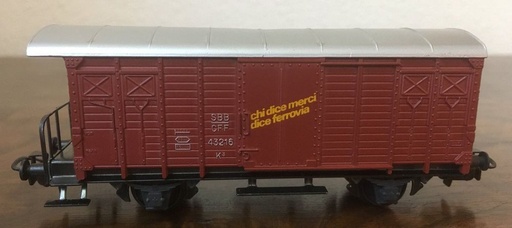 [HAG-305 Brun] HAG 305 - SBB Wagon conteneur fermé - HO