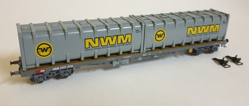 [HAG-356 NWM] HAG 356 - SBB Wagon conteneur en vrac "NWM" - AC - HO