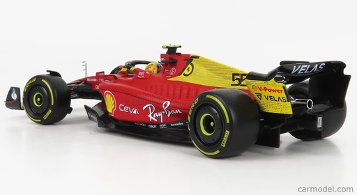 [BUR-1826806-55] Burago Ferrari F1-75 - C. Sainz 2022 - 1/24