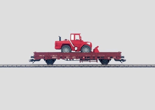 Märklin 46972 - Coffret 1 wagon plat chargé d'une pelleteuse - DB - HO