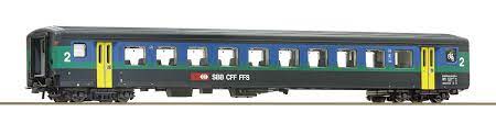 [ROC-74567] Roco 74567 Wagon Train de grande ligne "Papagei" - 2ème classe - SBB-CFF-FFS - HO