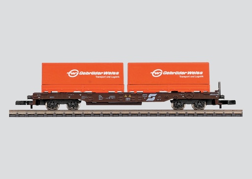 [MAR-82282] Mini-Club 82282 - Wagon transport de conteneur "Gebrüder Weiss" - "Z"