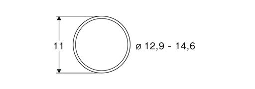 [ROC-40070] Roco 40070 - Bandages roues de diamètre 12,9-14,6 mm (10 pièces) - HO