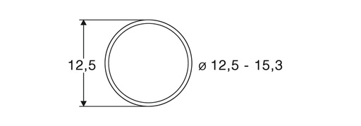 [ROC-40075] Roco 40075 - Bandages adhérents roues de diamètre 12,5-15,3 mm (10 pièces) - HO