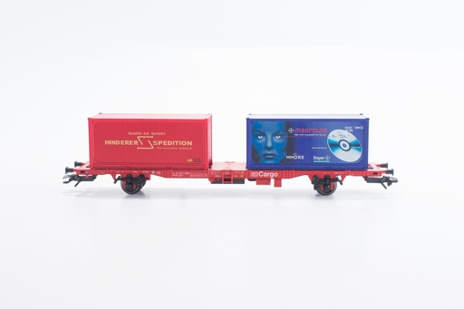 [MAR-47703] Märklin 47703 - Wagon plat porte conteneurs "Cargo" - DB - HO