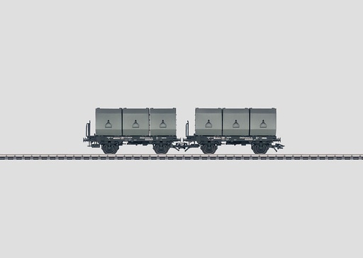 [MAR-48272] Märklin 48272 - Ensemble de 2 wagons-conteneurs - DB - HO