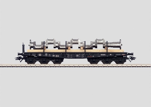 [MAR-48675] Märklin 48675 - Wagon plat Ssym 46 Utilisé pour le transport de grandes pièces de machines - DB - HO