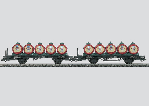 [MAR-46252] Märklin 46201 - Wagon porte-conteneurs de lait  "Schärdinger Lait" - DB - HO